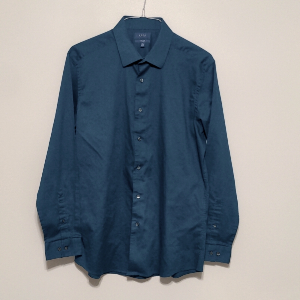 💰3 for $15💰 Apt. 9 Easy Care Slim Fit Dress Shirt Sz 34/35 17 Neck